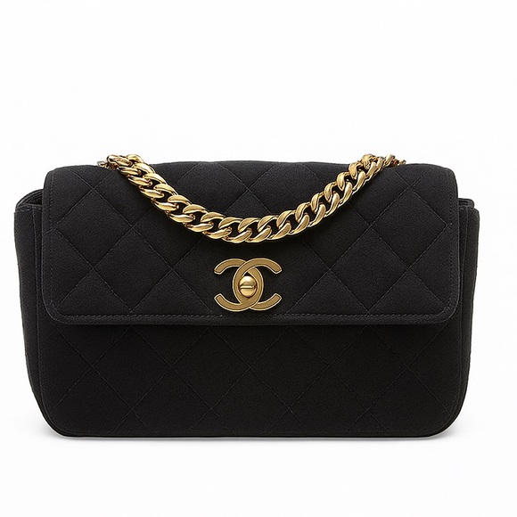 Chanel CC Vintage Mini Classic Quilted Square Single Flap Crossbody Bag Purse - Picture 1 of 16